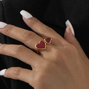 Anel Coração "Love" Ajustável