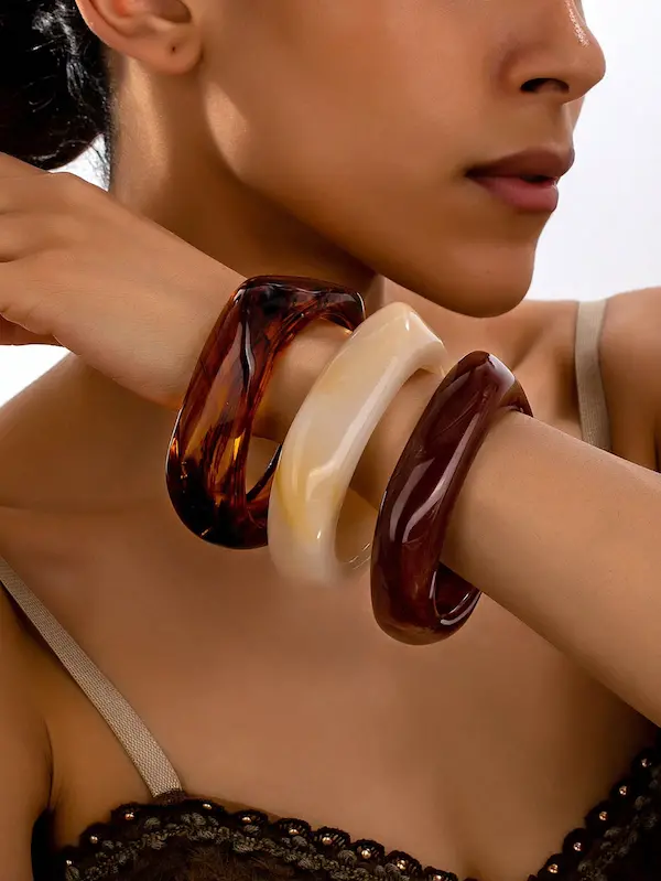 Bangle Assimétrica Clear Mood